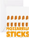 CafePress Mozzarella Sticks Cheese Lover Funn Greeting Cards Folded Greeting Cards (10-pack) Glossy