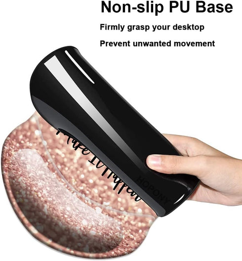 Mouse Pad with Wrist Support, Non Slip Mousepad Wrist Rest for Office, Computer, Laptop & Mac, Durable & Comfortable