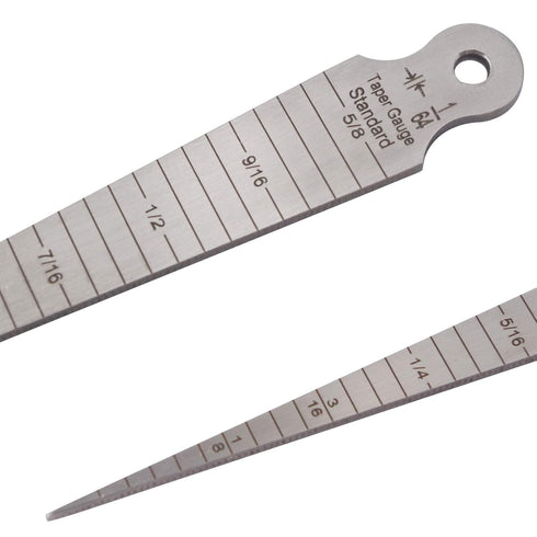 Wolfride Taper Gauge, 1-15mm Feeler Gauge, Metric and Imperial Stainless Steel