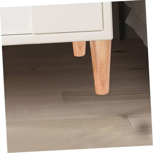 4pcs OSALADI Replacement Sofa Legs Wooden Dresser Legs Extender Oak for Kitchen Table Tv Stand