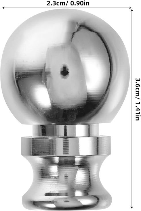Angoily Ball Lamp Finial Cap Knob for Lamp Shade Top,Solid Lamp Finial Screw Finial for Table or Floor Lamps Harp