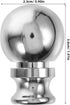 Angoily Ball Lamp Finial Cap Knob for Lamp Shade Top,Solid Lamp Finial Screw Finial for Table or Floor Lamps Harp