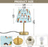 WEIYEKO Dimmable Penguin Carrot Blue Table Lamp LED Desk Lamp Bedside Light with USB Port for Office Bedroom Living