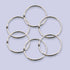BAZIC Loose Leaf Binder Ring 1.5", Nickel Plated Steel Metal Ring for Flash Cards, 8/Pack