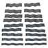9-Pack Precise 1/8In Wavy Steel Parallel Sets, Hardened Precision Machinist Tool