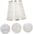DOITOOL Cloth Lampshade Replacement Accessory Round Design Gold Trim for Home and Restaurant Lighting Versatile Light