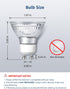 Non-Dimmable GU10 Bulbs, 2700K GU10 Bulb 4W Bulbs 100Flood 3 Pack Lepro LED Light Soft Warm Light Replacement