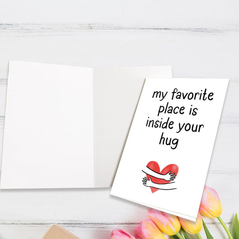 CTVSPC Romantic Anniversary Card for Husband Wife Couple Partner, Sweet Love Card Gifts for Him Her Boyfriend