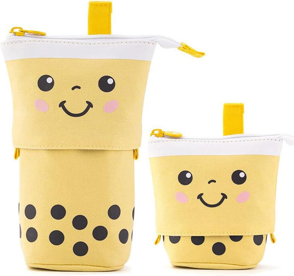 Telescopic Pencil Bag, Pop Up Stationery Case, Stand-up Retractable Organizer for Christmas Holiday New Year Office