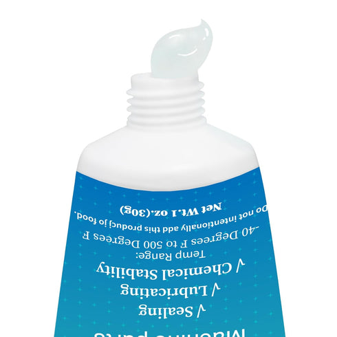 Food Grade Silicone Grease Lubricant, 4-Pack 1 oz Tubes for Plumber Faucet Valve O-Rings Kit