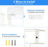 1 Pack 100 Count THYGIFTREE Glove Box Holder Wall Mount Dispenser, Metal Rack for Disposable Nitrile, Latex & Vinyl