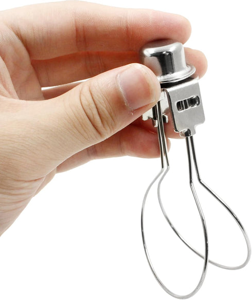 Bivethoi 2 Bulb Pcs Lamp Shade Light Clip, Silver Lamp Shade Harp Holder Adapter Spring Clip for Table and Floor Light