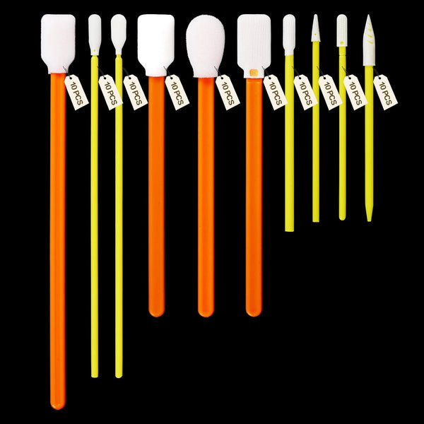CongGongGo 10 Type-100Pcs Microfiber Cleaning Swabs Kit - Lint Free & Non-Scratch, Precision