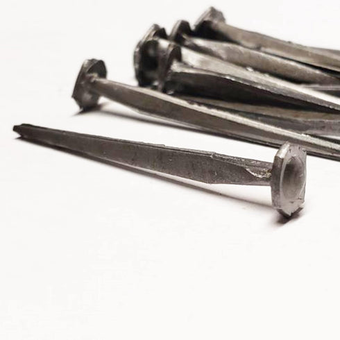 3”- CLINCH ROSE HEAD Nails - Metallic Color - Antique Rustic Restoration Accent Nails for Hanging, Furniture, Flooring