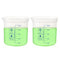 Utile 2 Pcs Plastic Beaker Set, 1000ml Measuring Beaker for Lab Science with Blue Printed Graduation, 4007.0281.2