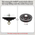LUMLLSAJI 4" 2 Set 1/4 Set Universal Light Fixture Cross Bar Kit, IP Center Ceiling Light Plate Mounting Hardware