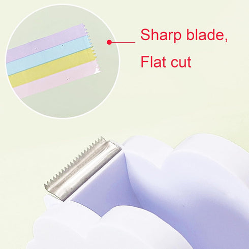 Cloud Tape Dispenser, Cute and Stylish Durable Desktop Office Supplies, Rainbow Funny Tape for Packaging Stationery