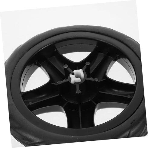 Ipetboom 2pcs Grocery Cart Replacement Wheels for Laundry Rolling Cart with Water Wave Pattern Lightweight Compact