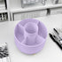 Desk Pencil Pen Holder 5 Slots, 360° Degree Rotating Organizer for Kids, Office, Home, School (Purple 2)