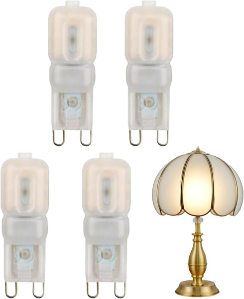 YKEBVPW 4Pcs G9 Bulb LED Bulbs 3W AC110V-140V G9 Smart Light for Home