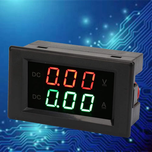 YB4835VA Ampere Meter DC0~100V 20A Dual Display Integrated Voltage Ampere Meter for Battery Monitoring