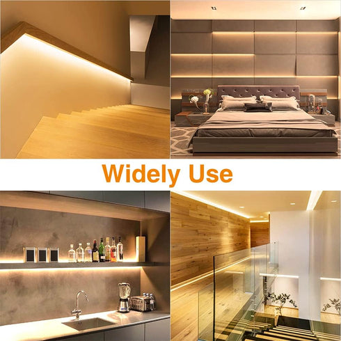 Lights,Onforu16.4ft Dimmable Lighting,3000K 5m 12v 2835 Warm LED Strip Strip Tape Light, LEDs Flexible Warm White Rope
