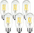 LiteHistory E26 Edison Bulb, 6W Equivalent, 60 Watt Dimmable Neutral White 4000K, 600lm, Pack of 6