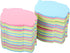 PATIKIL 3.5 x 2.7 Inch Leaf Shape Sticky Notes, 12 Pads Cute Self-Stick Memo Pads, 100 Sheets/Pad, 4 Colors