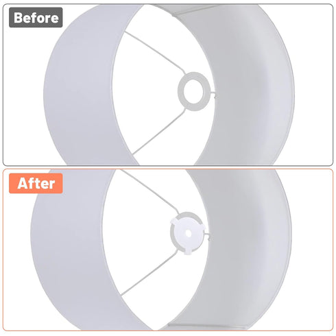 Matwsec 10 Lamp Shade Adapter Ring Pcs White Plastic Lampshade Reducing Rings Adapter Lamp Shade Ring Light Shades