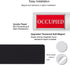 Privacy Sign, Premium Vacant Occupied Sign for Home Office Restroom, Slider Door Indicator 7'' x 2'' - Silver
