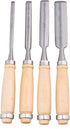 Semicircle Chisel Inner Edge Woodworking Gouge, Carpenter Wood Hand Chisel Tool, Pack of 4