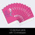 Tree-Free Greetings EcoNotes 12 Count Be A Mermaid All Occasion Notecard Set with Envelopes, 4 x 6 Inches