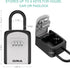 ORIA 4 Digit Combination Key Lock Box, Waterproof Key Safe for Indoor Outdoor, Holds 5 Keys, Silver