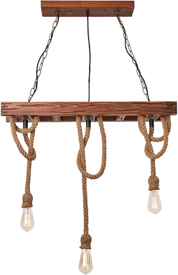 lxrnqcey Farmhouse Pendant Lights Kitchen Island, Kitchen Light Fixtures, 3-Light Pendant Lighting, Chandelier