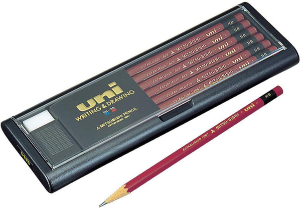 Uni Wooden Pencil, HB, Box of 12, Model UHB