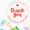 Custom Thanks Stamper Personalized Pre-Inked Round Pre-Inked Heartfelt Gratitude Stamp for Small