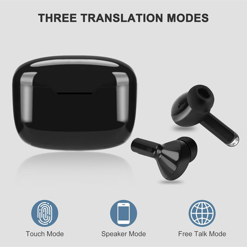 Y113 Language Translator Earbuds, Supports 144 Languages Online Offline Instant Voice Translator Device with APP for iOS for Android, Simultaneous Translation Bluetooth 5.1