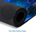 Gaming Mouse Pad, Large Non-Slip Rubber Base Mousepad, 31.5x11.8inch Desk Pad with Stitched Edges, Galaxy