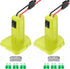 2 Packs Power Wheels Adapter for Ryobi 18V Battery, Conversion Kit with Switch, Fuses & Wire Terminals