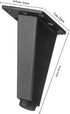 Ipetboom 4pcs Aluminum Alloy Furniture Legs Adjustable Bathroom Cabinet Feet Sofa Support Legs for Tv Stand and Tea