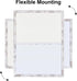 Bulletin Board Whiteboard Combo, White Felt Board for Office, School, Kitchen, Bedroom, White Wood Frame, 17.7"*23.6"