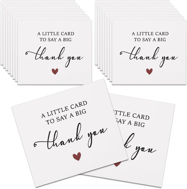 Nogeqi 50 Pcs Thank You Notes Small Bulk Thank You Cards Small Business