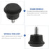 5pcs DOITOOL Office Chair Caster Wheels Smooth Rolling Furniture Casters for Hardwood Tile and Carpet Noiseless
