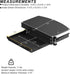 Clamp on Desk Corner Sleeve with Drawer, L Desk Connector Platform with Under Desk Drawer for Extender Desk Space