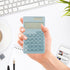 Mini Solar Calculator, Basic Pocket Calculator for School, Kids, Office Gadgets, Blue