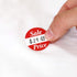 SmartSign Pack of 500 Sale Price Circular Removable Labels, 1" x 1", Semi-Gloss Paper Stickers