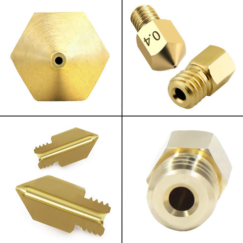25 pcs 0.4MM Ender 3 Nozzle MK8 3D Printer Extruder Brass Nozzle for Creality Ender 3 Series