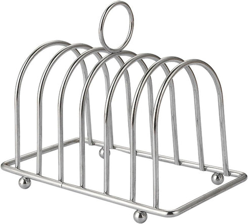 Toast Bread Rack Stainless Steel Bread Holder Kitchen 6 Slices Bread Display
