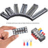 73Pcs Terminal Block Set - 6Pcs 4 Positions 600V 15A Dual Row Screw Terminal Strip Block + Insulated Terminals