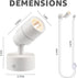 2 Pack 3W 3000K 120V 5.9 SUNVIE LED Up Lights Indoor, Spot Lights for Indoor Use with Warm White, Spotlights for Plants
